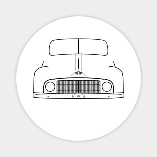 Morris Minor MM classic car outline (black) Magnet